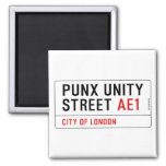 PuNX UNiTY Street  Magnets (more shapes)