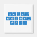 Happy
 Birthday
 René  Magnets (more shapes)