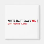 white hart lawn  Magnets (more shapes)