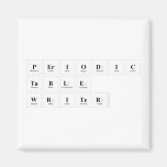 Periodic
 Table
 Writer  Magnets (more shapes)