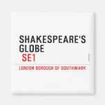 Shakespeare's globe   Magnets (more shapes)