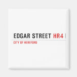 EDGAR STREET  Magnets (more shapes)