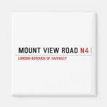 MOUNT VIEW ROAD  Magnets (more shapes)