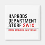 HARRODS DEPARTMENT STORE  Magnets (more shapes)