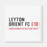 LEYTON ORIENT FC  Magnets (more shapes)