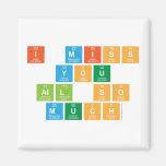 I Miss
  you 
 all So
 Much  Magnets (more shapes)