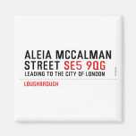 Aleia Mccalman Street  Magnets (more shapes)