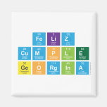 Feliz 
 cumple
 Georgina  Magnets (more shapes)
