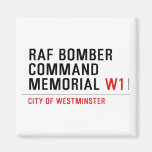 raf bomber command memorial  Magnets (more shapes)