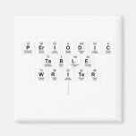 Periodic
 Table
 Writer
   Magnets (more shapes)