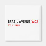 Brazil Avenue  Magnets (more shapes)