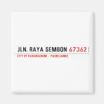Jln. Raya sembon  Magnets (more shapes)