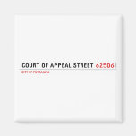 COURT OF APPEAL STREET  Magnets (more shapes)
