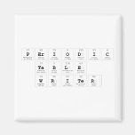 Periodic Table Writer  Magnets (more shapes)