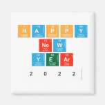 Happy
 New
 Year
 2022  Magnets (more shapes)