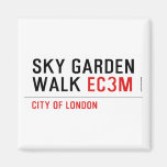sky garden walk  Magnets (more shapes)