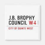 J.B. BROPHY COUNCIL  Magnets (more shapes)