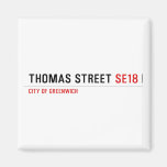 THOMAS STREET  Magnets (more shapes)