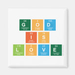God
 is
 love  Magnets (more shapes)