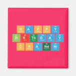 Happy 
 Birthday
 Chandni  Magnets (more shapes)