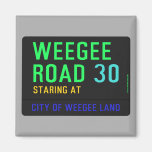 Weegee Road  Magnets (more shapes)