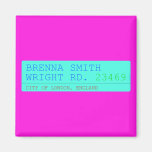 Brenna Smith Wright Rd.  Magnets (more shapes)