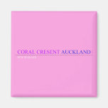 coral cresent  Magnets (more shapes)