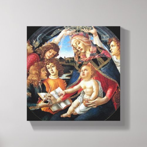 Magnificat Madonna by Botticelli Canvas Print