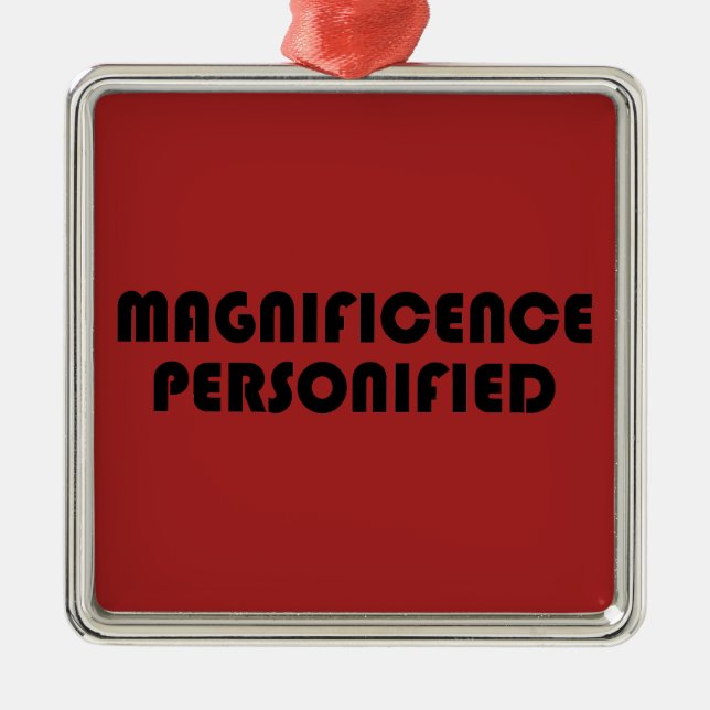 Magnificence Personified Metal Ornament (Front)