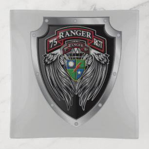 Magnificent 1st Bat 75th Ranger Regimental Scroll Trinket Tray