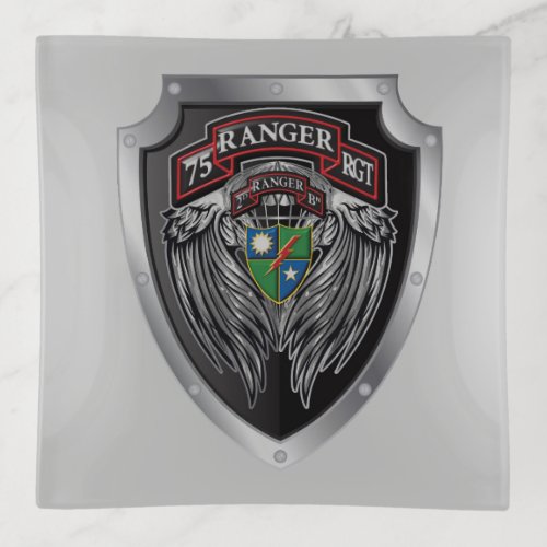 Magnificent 2nd Bat 75th Ranger Regimental Scroll Trinket Tray