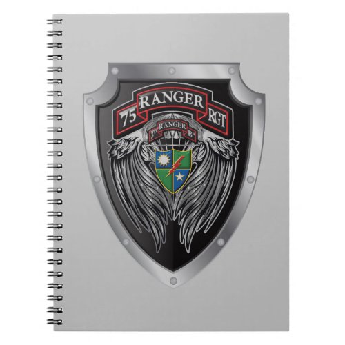 Magnificent 3rd Bat 75th Ranger Regimental Scroll Notebook