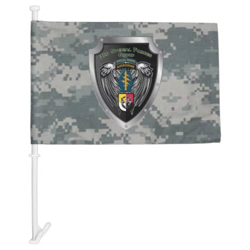 Magnificent 3rd Special Forces Group A Car Flag