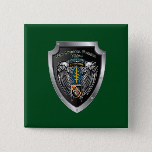 Magnificent 5th Special Forces Group Airborne Button