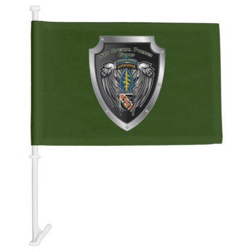 Magnificent 5th Special Forces Group Airborne Car Flag
