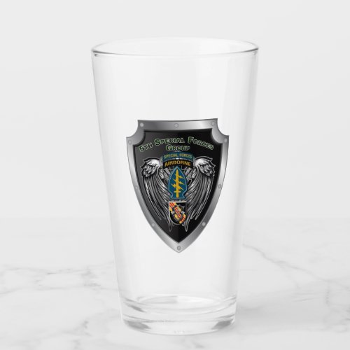 Magnificent 5th Special Forces Group Airborne Glass