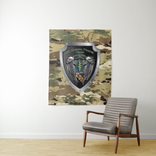 Magnificent 5th Special Forces Group Airborne Tapestry