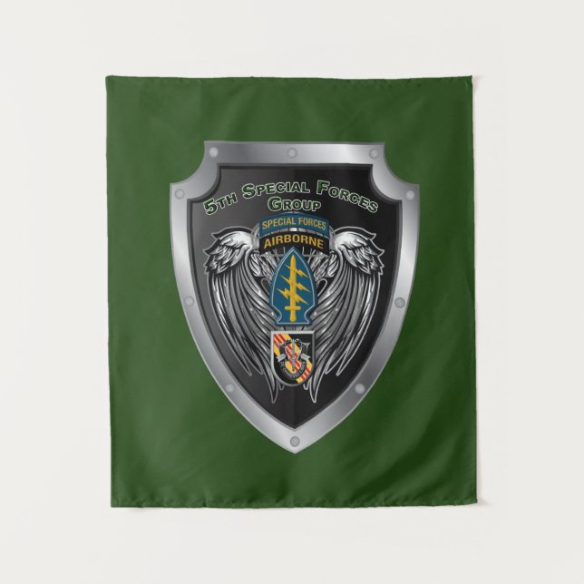 Magnificent 5th Special Forces Group (Airborne) Tapestry (Front)