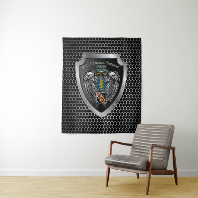 Magnificent 5th Special Forces Group (Airborne) Tapestry (In Situ)