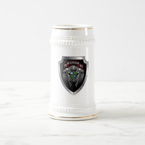 Magnificent 75th Ranger Regimental Scroll Beer Stein