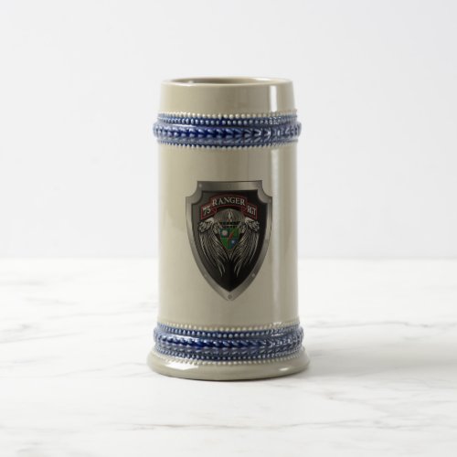 Magnificent 75th Ranger Regimental Scroll Beer Stein