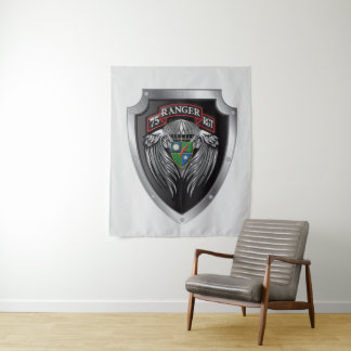 Magnificent 75th Ranger Regimental Scroll Tapestry