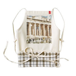 Magnificent Acropolis in Athens Zazzle HEART Apron
