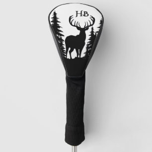 Magnificent Big Racked Buck  Monogram Golf Head Cover