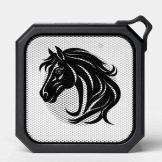 Magnificent Black Horse Head   Bluetooth Speaker