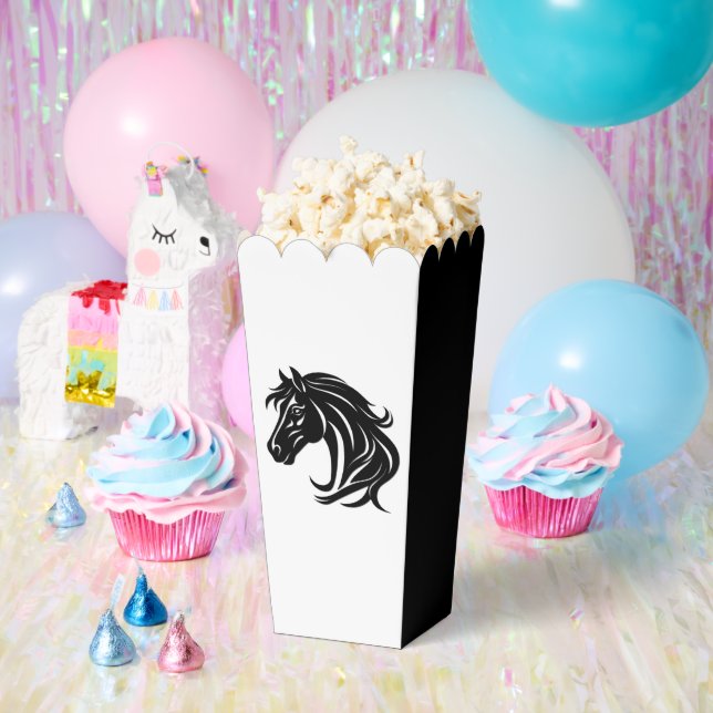 Magnificent Black Horse Head   Favor Boxes (Party)