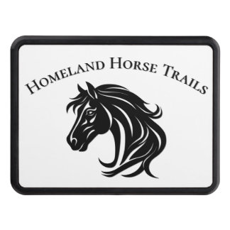 Magnificent Black Horse Head Personalized Hitch Cover