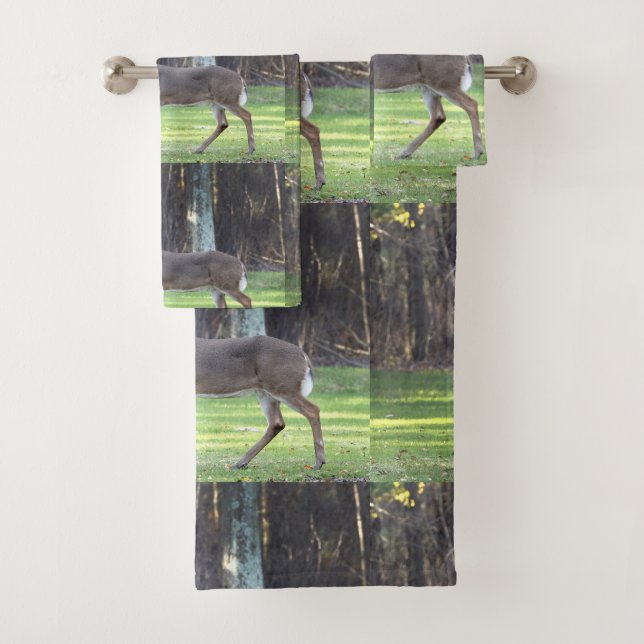 Magnificent Buck 3 Piece Bathroom Towel Set (Insitu)