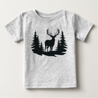 Magnificent Buck Among Pine Trees
