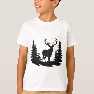 Magnificent Buck Among Pine Trees T-Shirt